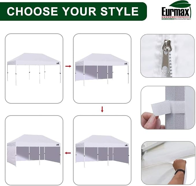 Eurmax USA 10'x20' Pop Up Canopy Tent Commercial Instant Canopies - Image 6