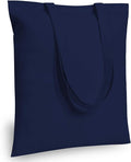 TOPDesign 12-Pack Economical 16"x15" Navy Blue Cotton Tote Bag, Lightweight by TOPDesign