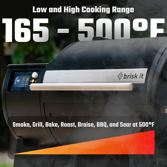 Brisk It Origin-580 Electric Wood Pellet Smoker Grill – A.I. Smart BBQ Grill - Image 4