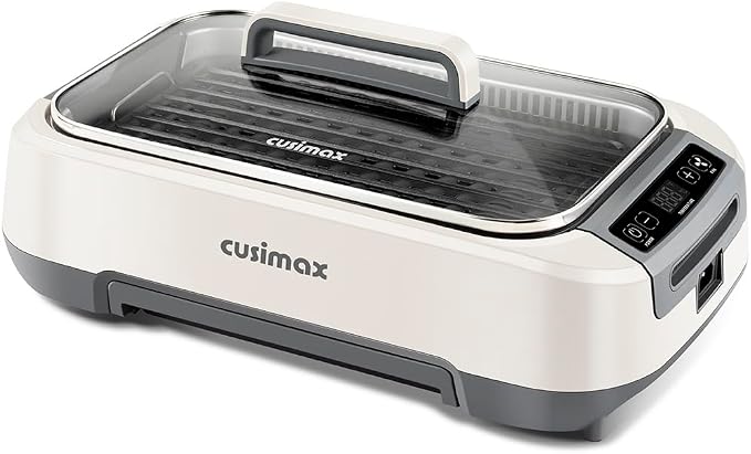 CUSIMAX Smokeless Grill, Korean Grill, 1500W Electric BBQ Grill by CUSIMAX