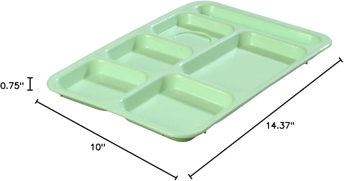 Carlisle FoodService Products P614R09 Right-Hand 6-Compartment Polypropylene - Image 4