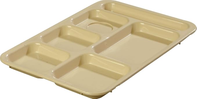 Carlisle FoodService Products / Brands-P614R25 Rectangular Tray w/ Compartments - Image 3