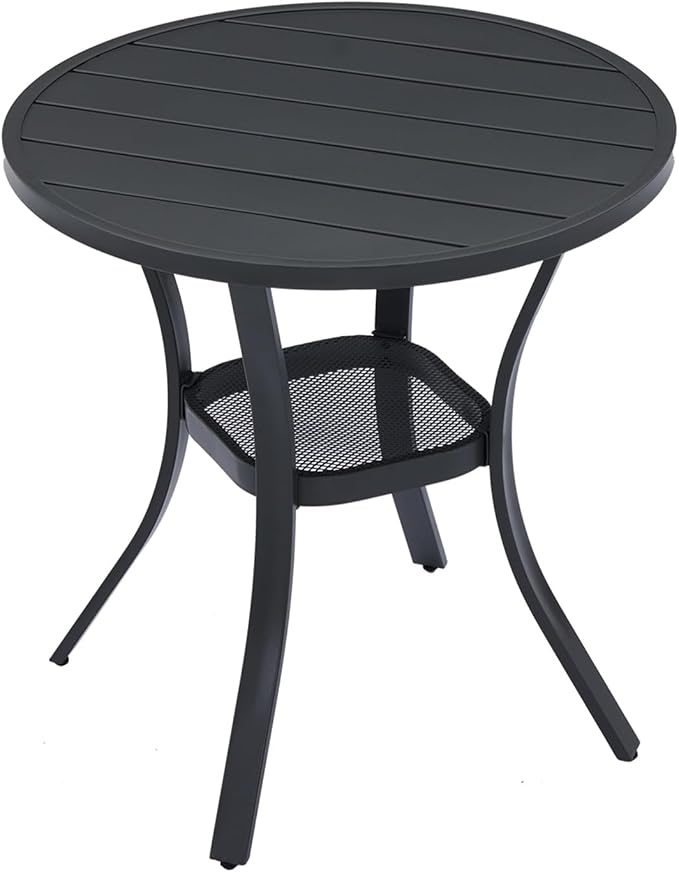 VICLLAX 27.5" Outdoor Round Patio Table by HOME