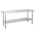 Stainless Steel Work Table 24 x 72 Inch, NSF Commercial Prep Table by OKEYOLIVE
