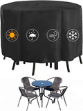 Kingling Patio Furniture Covers Waterproof, Round Patio Table Cover 72 inch by Kingling