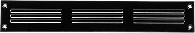 Repa Market 5-Pack 12x2 Inch Air Vent Cover/Black Galvanized Steel Louvered - Image 6