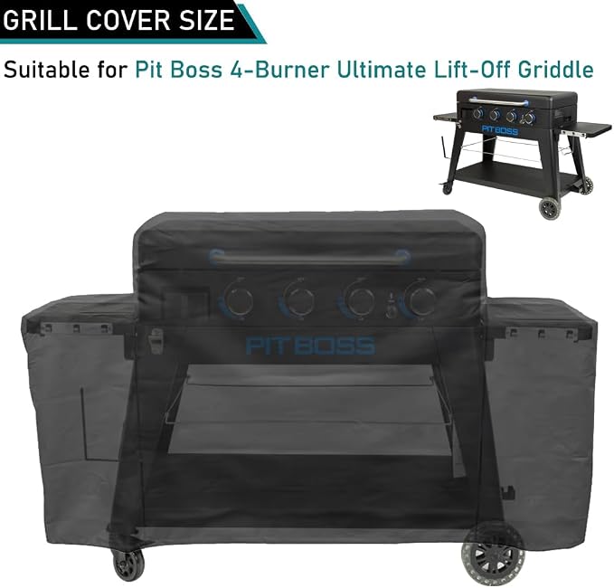 ZJYWSCH Cover for Pit Boss 4-Burner Ultimate Lift-Off Griddle Grill PB4BGD2 - Image 3