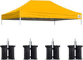 Eurmax USA Pop Up Canopy Top Gazebo Tent Cover Replacement Top Only, Bonus 4PC by Eurmax
