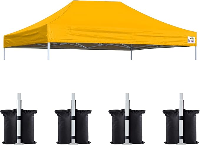 Eurmax USA Pop Up Canopy Top Gazebo Tent Cover Replacement Top Only, Bonus 4PC by Eurmax