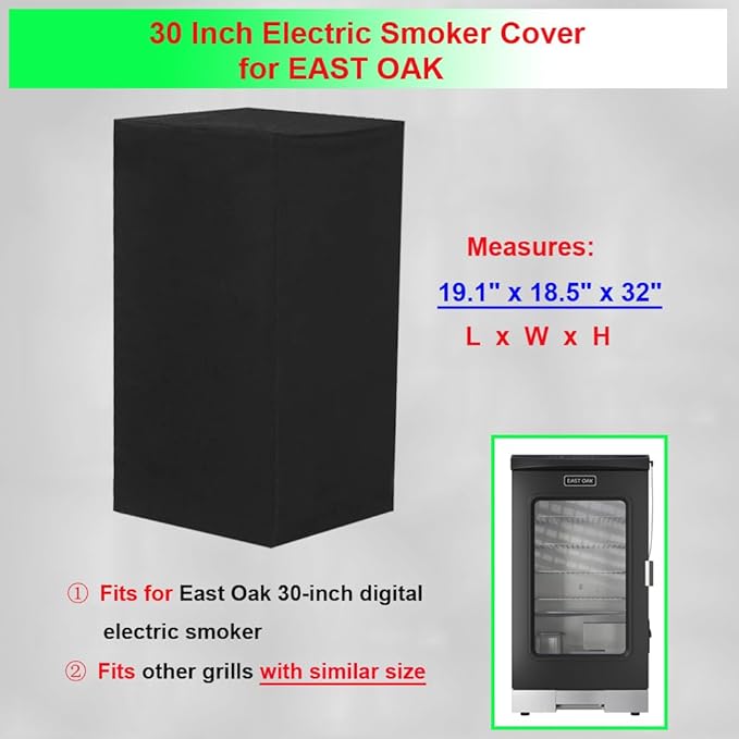30 Inch Electric Smoker Cover for East Oak, Waterproof Grill Cover for East Oak - Image 2