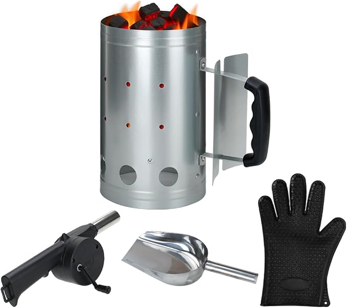 Charcoal Chimney, Charcoal Chimney Starter Coal Burner, Grill Chimney Charcoal by ASANMA