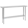 Hally Stainless Steel Table for Prep & Work 14 x 60 Inches, NSF Commercial by HallySinksTablesH