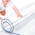 RostiKong 40 x 108 Inch Clear Plastic Table Protector Large Transparent by RostiKong