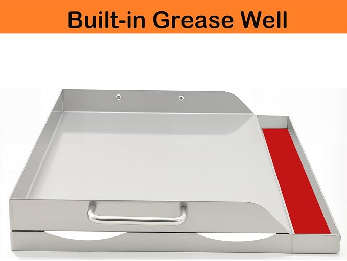 Universal Stainless Steel Griddle Flat Top Plate Grill-Top Griddle Pan - Image 2