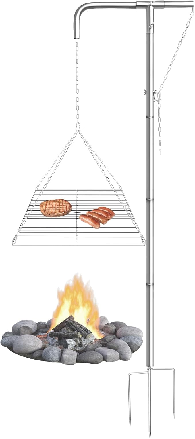 Stainless Steel Campfire Grill by Unknown