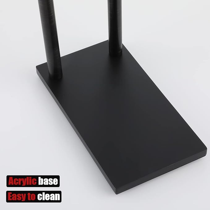 JQK Hand Towel Holder Stand Oil Rubbed Bronze, Modern Tree Rack Free Standing - Image 6