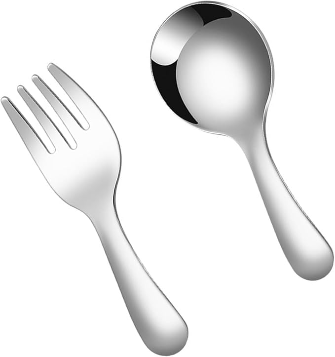 2 Pcs Portable Fork Spoon Tableware Portable Spoon and Fork Set Cutlery - Image 9