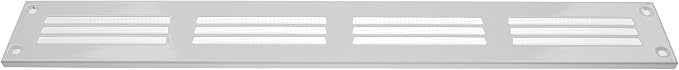 Repa Market Air Vent Cover 16x2 Inch White Galvanized Steel Louvered Grill Cover - Image 9
