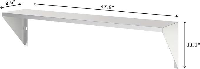 KoolMore 48 in. Front Shelf for Commercial Outdoor BBQ Grill in Stainless-Steel - Image 3