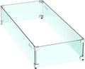 Skyflame 30 x 14 Inches Rectangular Fire Pit Glass Wind Guard by Skyflame