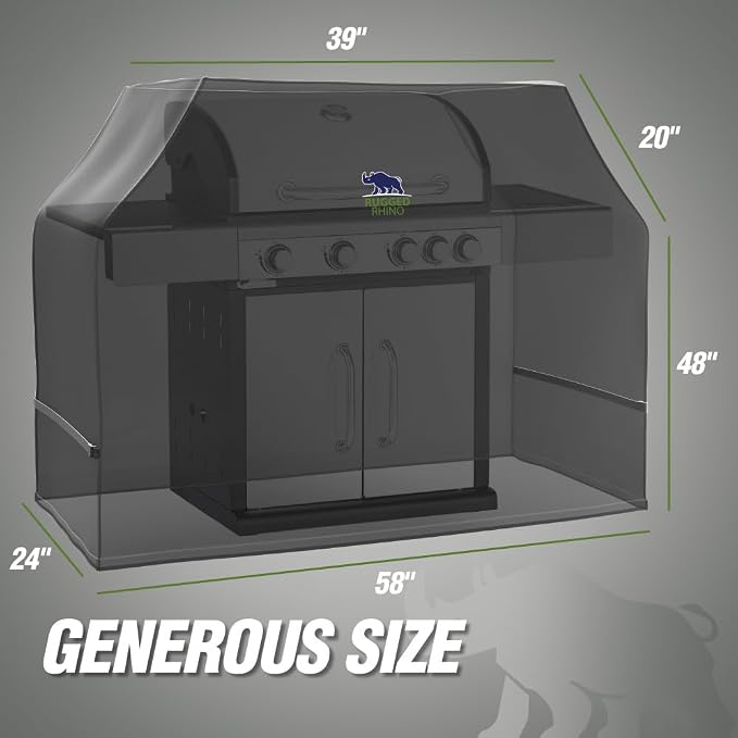 RUGGED RHINO 58 Inch Heavy Duty Grill Cover - Image 6