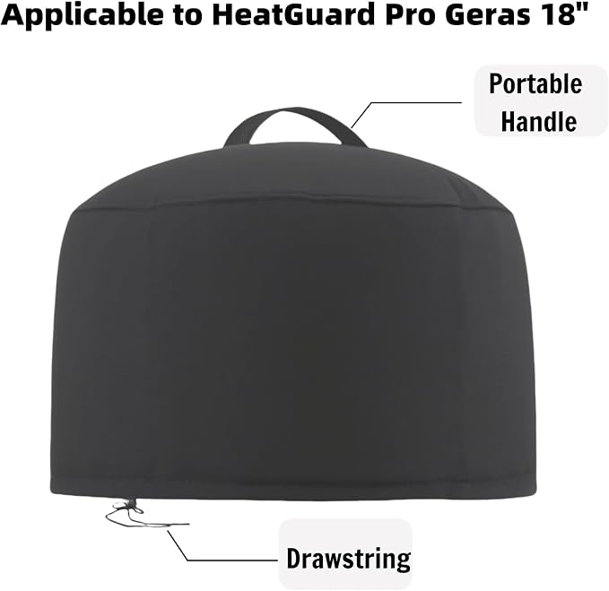 Pizza Oven Cover for HeatGuard Pro Geras 18, TwoPone Waterproof Pizza Oven - Image 2