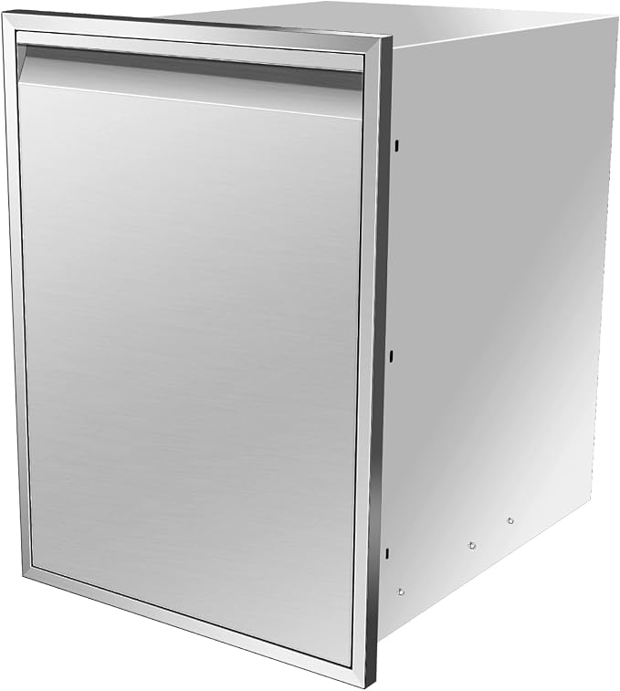 Outdoor Kitchen Drawers, Box Frame Style Flush Mount BBQ Drawer w/Stainless - Image 3