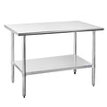 Hally Stainless Steel Table for Prep & Work 30 x 48 Inches, NSF Commercial by HallySinksTablesH