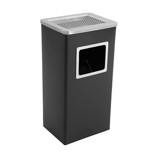 Trash Can with Lid Outdoor Indoor Stainless Steel Commercial Garbage Bin Waste - Image 5
