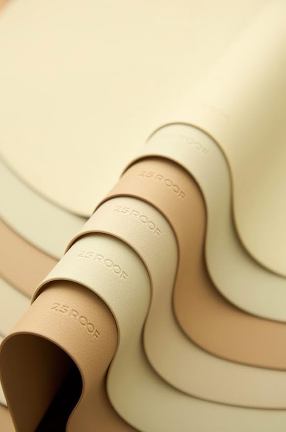 Beige Oval Silicone Placemats Set of 4 – Heat Resistant, Waterproof - Image 9