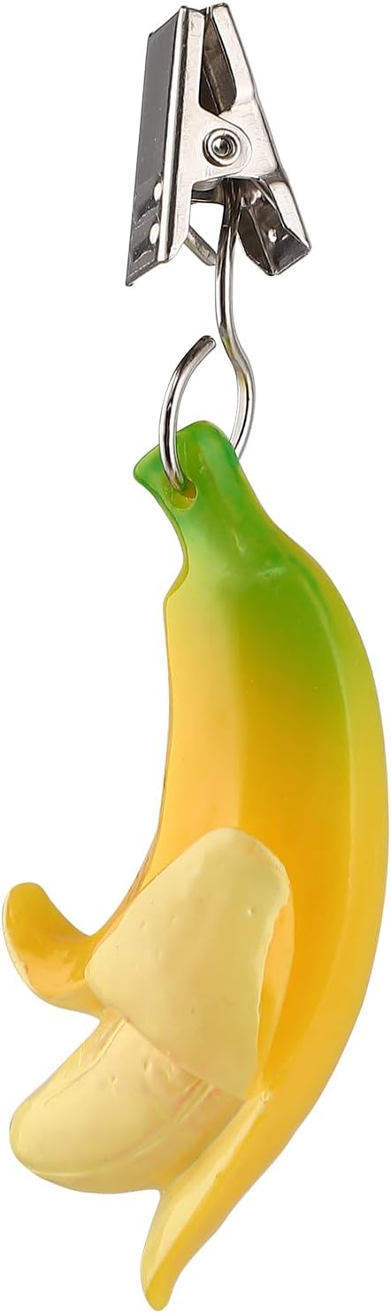 TwoFish Home Set of 4 Resin Banana Tablecloth Weights Clips Handicraft Banana - Image 5