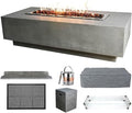Elementi Granville Fire Pit Bundle Outdoor Firepit Set Includes 60” Propane by Unknown