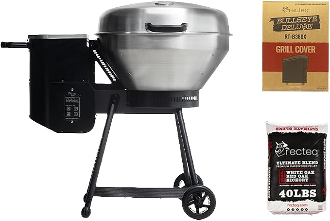 recteq Pellet Grill RT-B380 Bullseye + Grilling Basics Bundle, and Electric by recteq