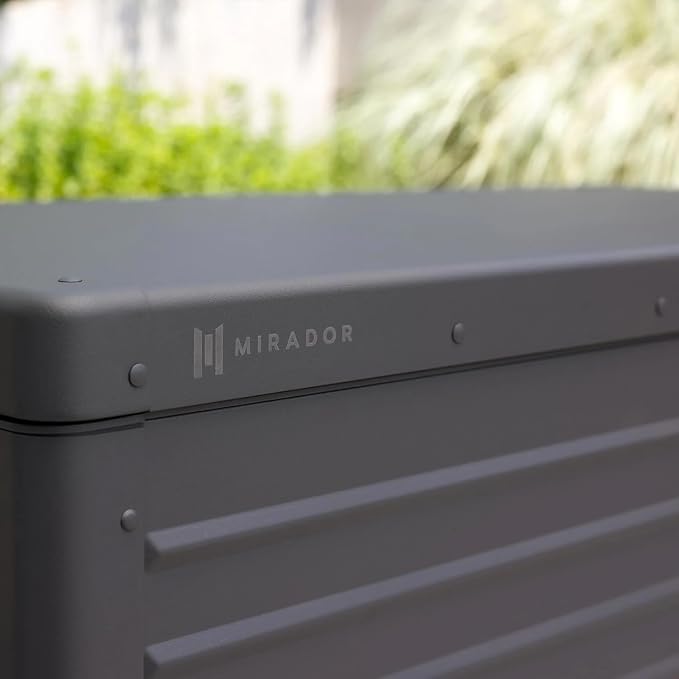 MIRADOR 175 Gallon Outdoor Storage Box Waterproof, Metal Deck Box - Image 5