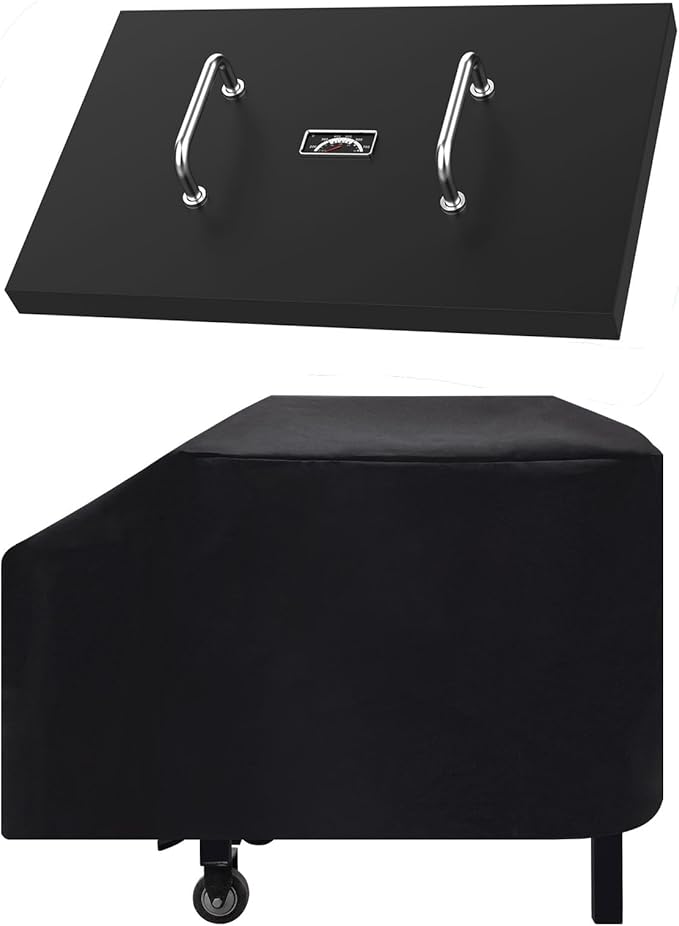 5003 Hard Cover for Blackstone 28" Griddle, and 1529 Heavy Duty Grill Cover for by EasiBBQ