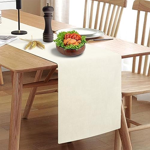 Wipeable Table Runner, Thick Farmhouse Dresser Runner, Rustic Indoor/Outdoor by Rinpon