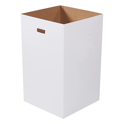 Box USA 40 Gallon 18" L x 18" W x 30" H 10-Pack Cardboard Trash Cans and by BOXUSA