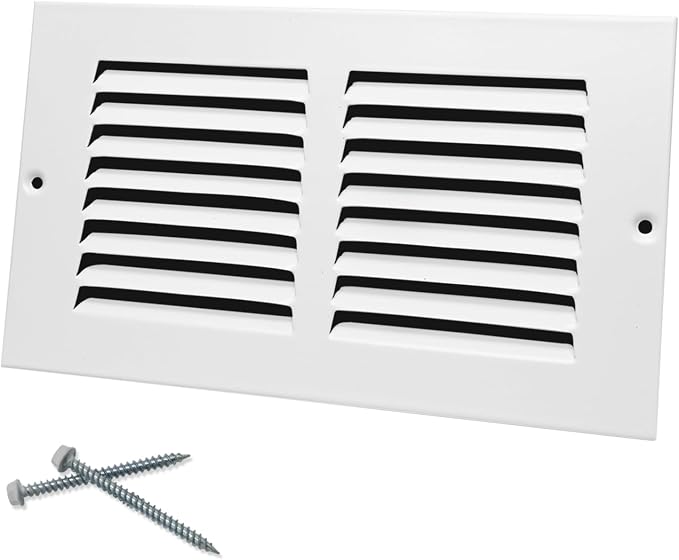 8"W x 4"H Steel Return Air Grille, Air Return Vent Cover by Howeall