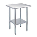 Profeeshaw Stainless Steel Prep Table 24x24 Inch NSF Commercial Work Table by Profeeshaw