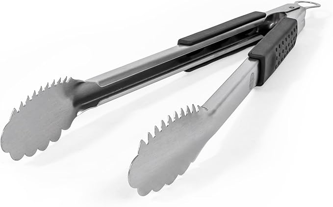 Grill Tongs 16-Inch Extra Long Heavy Duty by GrillePerfect