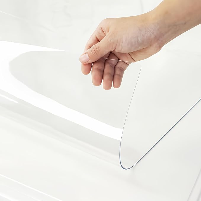 Warmstar Clear Table Cover Protector 14 x 24 Inch, 1.5mm Thick Plastic Table by Warmstar