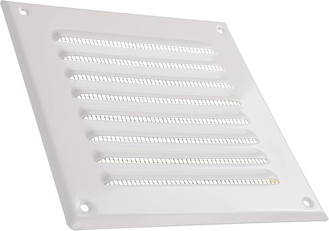 Vent Systems - 5 x 5 Inch Pack of 10 White Metal Square Soffit Air Vent Grille - Image 9