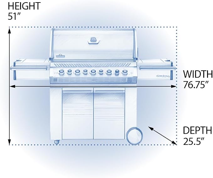 Napoleon PRO665RSIBPSS-3 Prestige PRO 665 RSIB Propane Gas Grill, sq.in. + - Image 2
