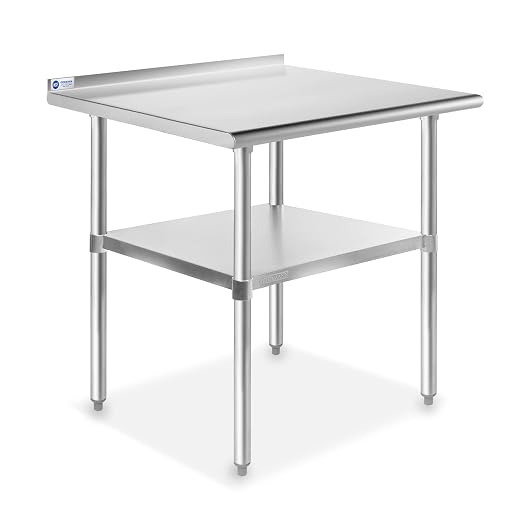 GRIDMANN Stainless Steel Kitchen Prep Table 30 x 24 Inches by GRIDMANN