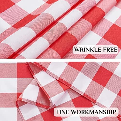 Softalker Gingham Checkered Tablecloth Rectangle - Image 5