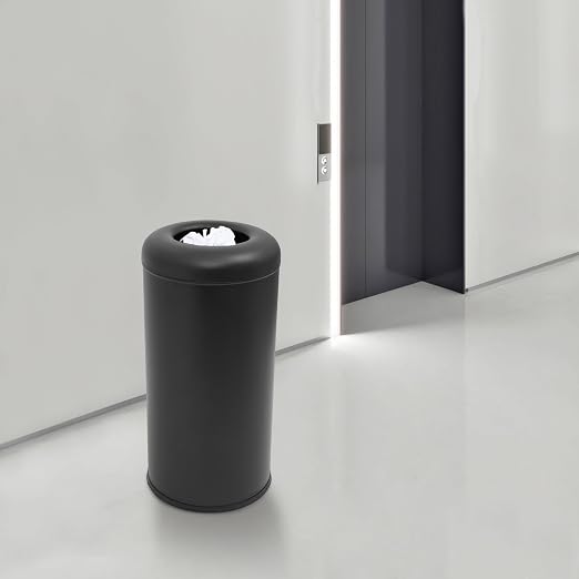 15.5 Gallon Commercial Trash Can, Round Open Top Waste Bin - Image 3