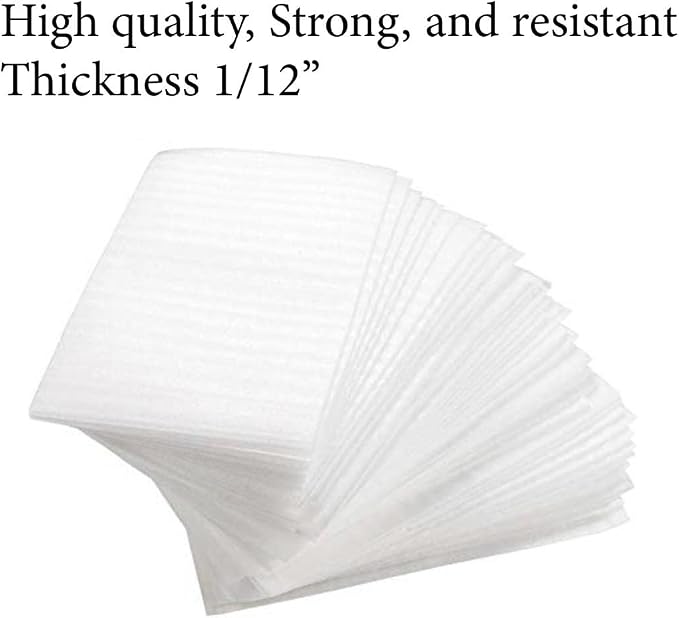 50 Cushion Foam Pouches 7-1/2" X 12", Foam wraps cup pouches, Protect mug - Image 2