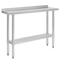Hally Stainless Steel Table for Prep & Work 14 x 48 Inches, NSF Commercial by HallySinksTablesH