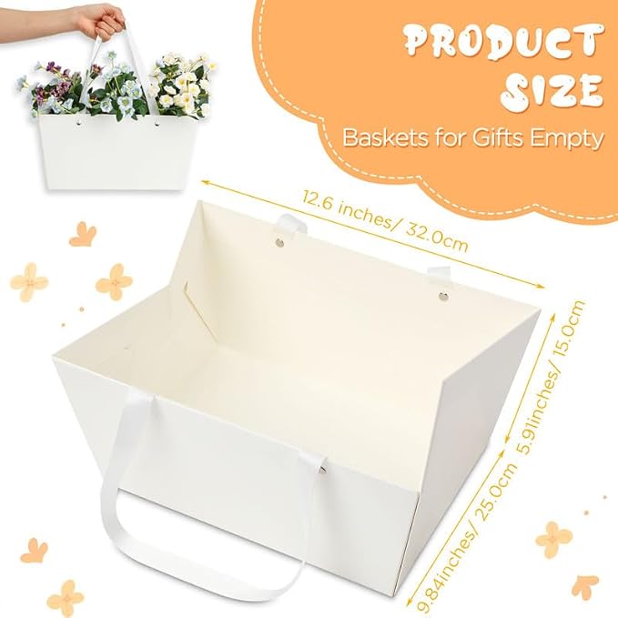 Tuanse 30 Pcs Basket for Gift Empty DIY Bulk Gift Basket Kit - Image 2