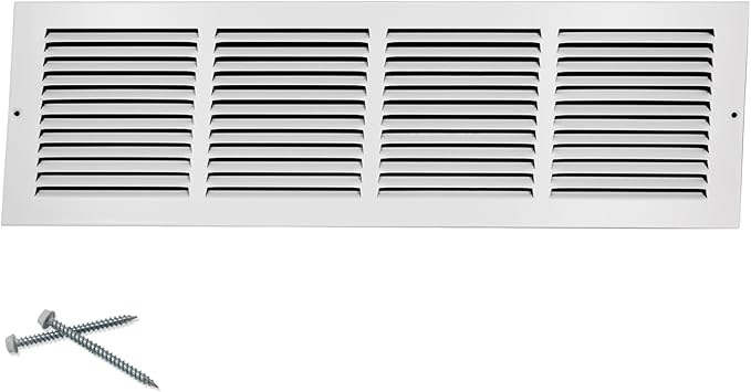 24"W x 6"H Steel Return Air Grille, Air Return Vent Cover by Howeall